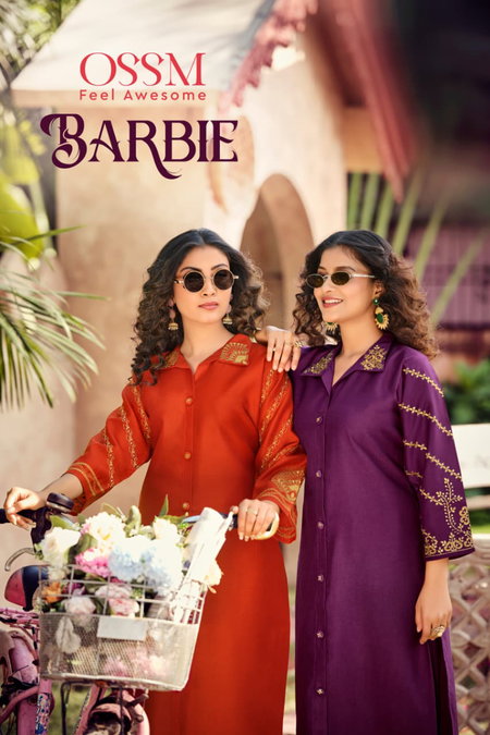 Barbie By Ossm Viscose Berlin Silk Co Ord Set Suppliers In India
